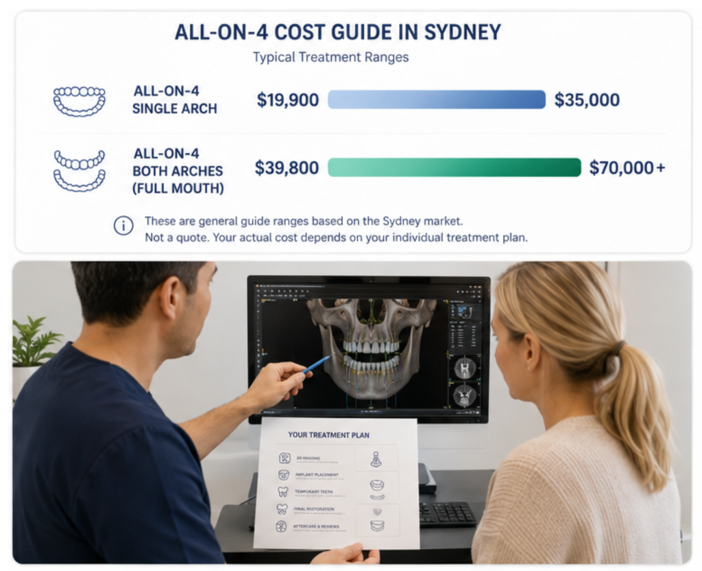 Guide to cost of All on 4 in Sydney, Australia (blog article)