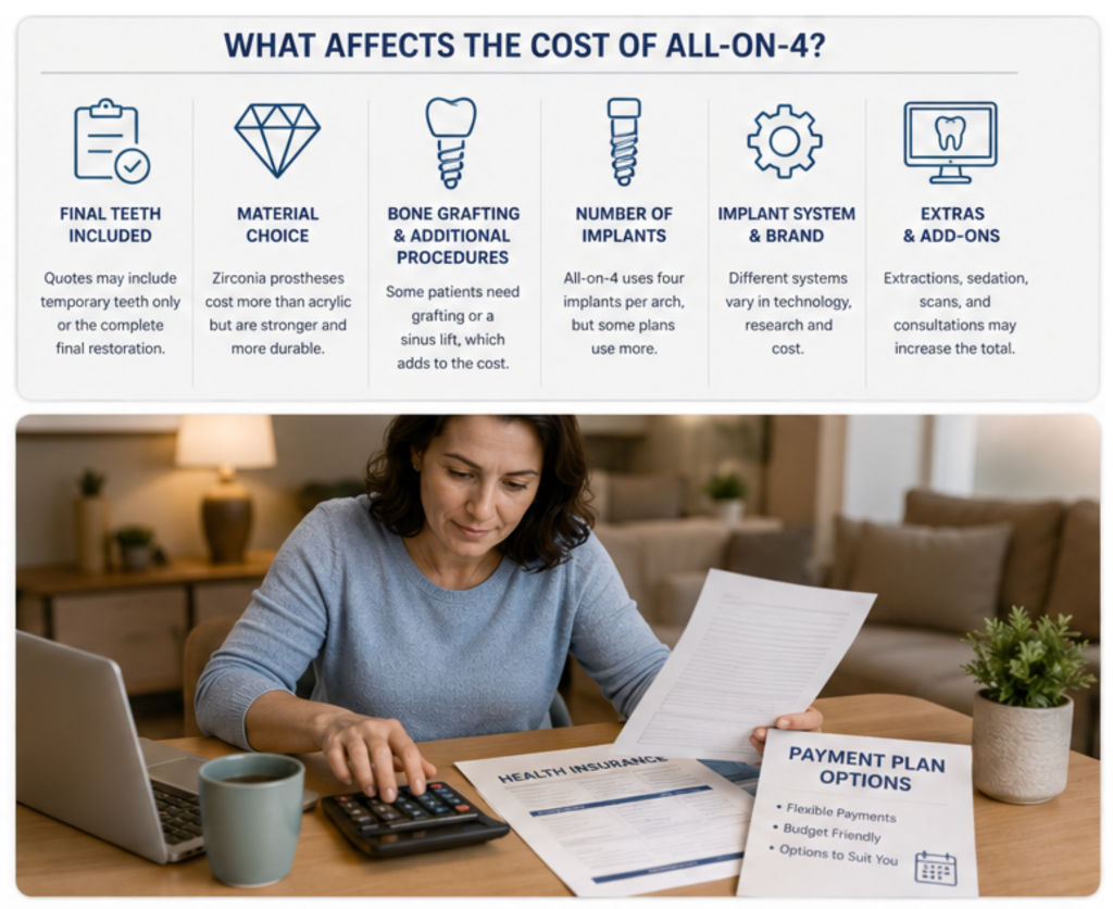 Guide to cost of All on 4 in Sydney, Australia (blog article)