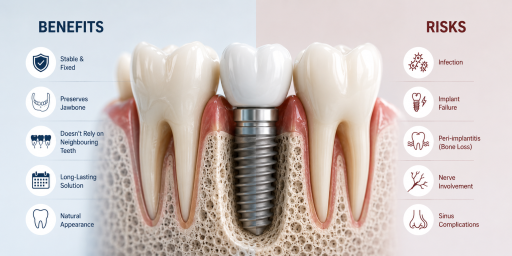 the risks & benefits of all on 4 dental implants explained - a blog article